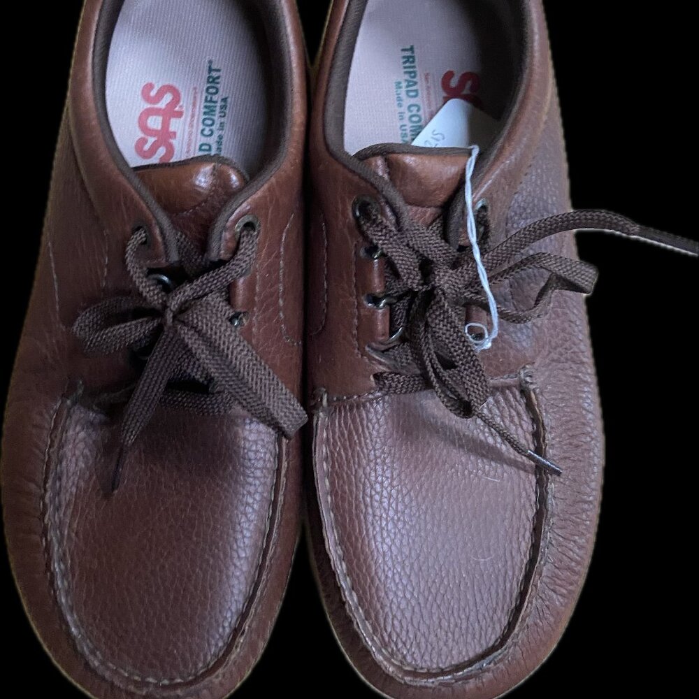 SAS Men's Brown Leather Lace Ups